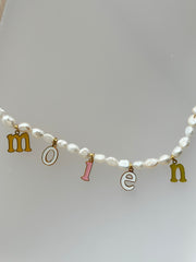 Colorful Charms Name Necklace [Customizable]