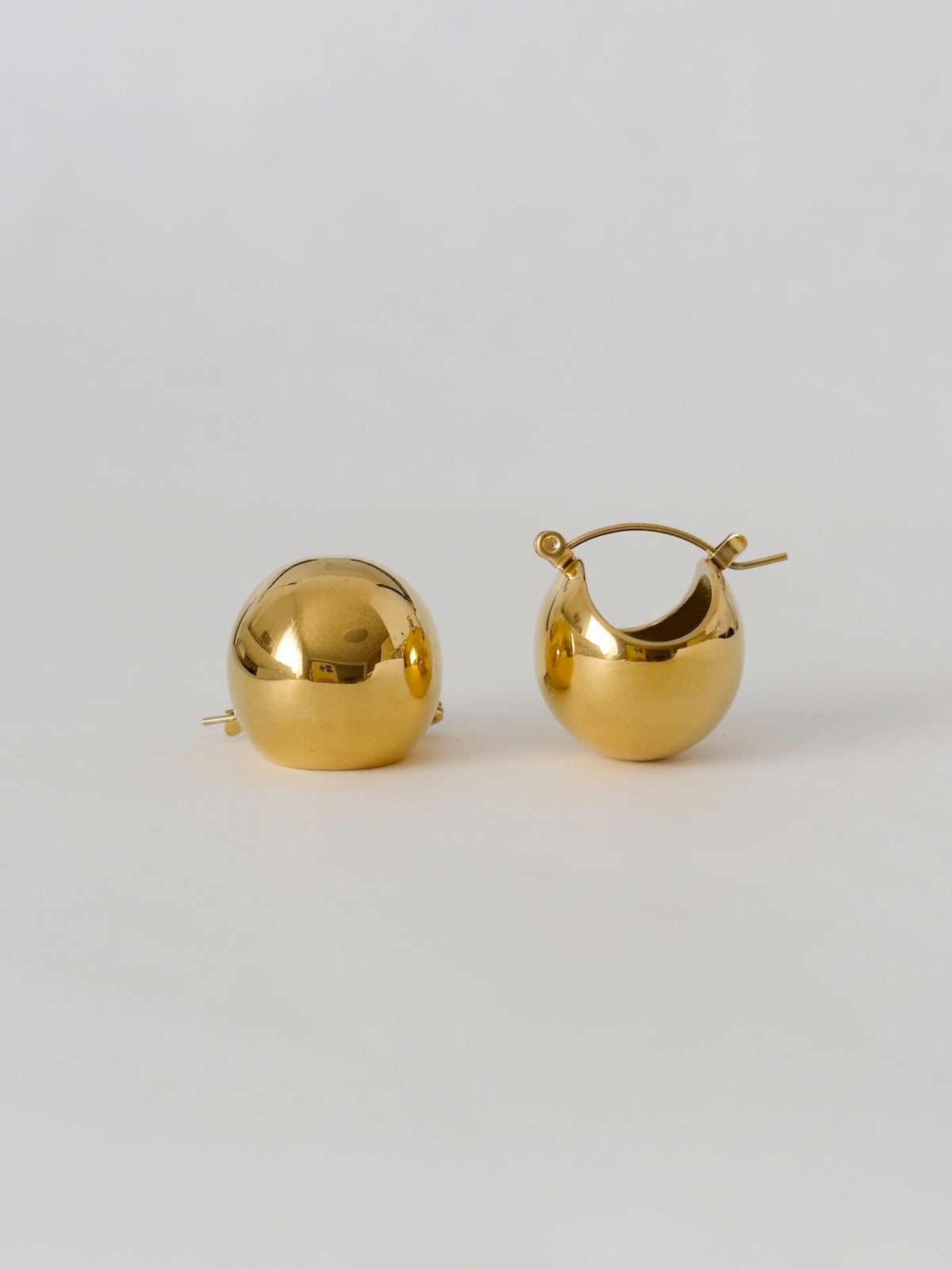 Gold Basket Earrings