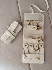 Milk White Jewelry Travel Organizer.